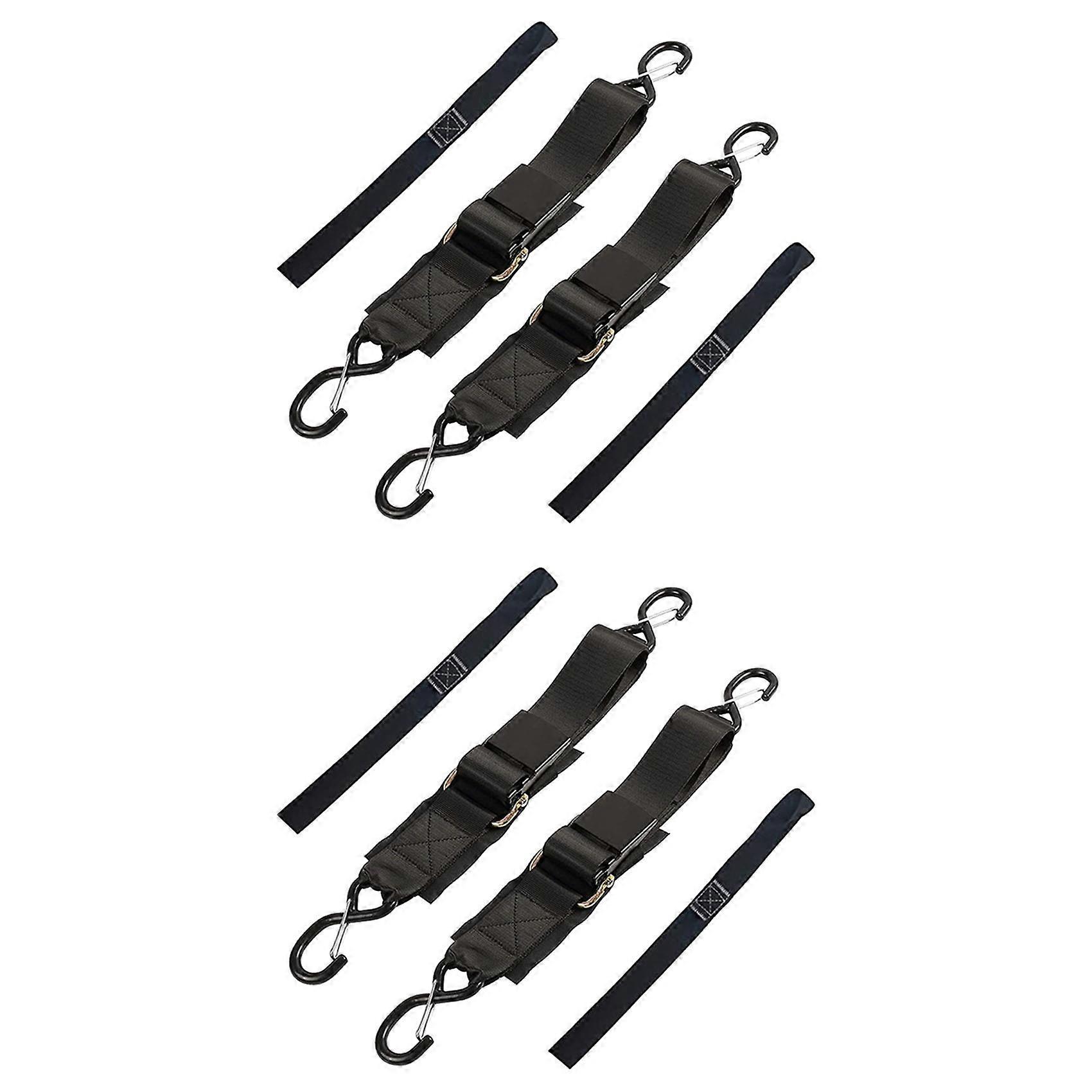 4-Pack Boat Trailer Transom Tie-Down Straps,2in X 4Ft Adjustable Transom Straps with Quick Release B