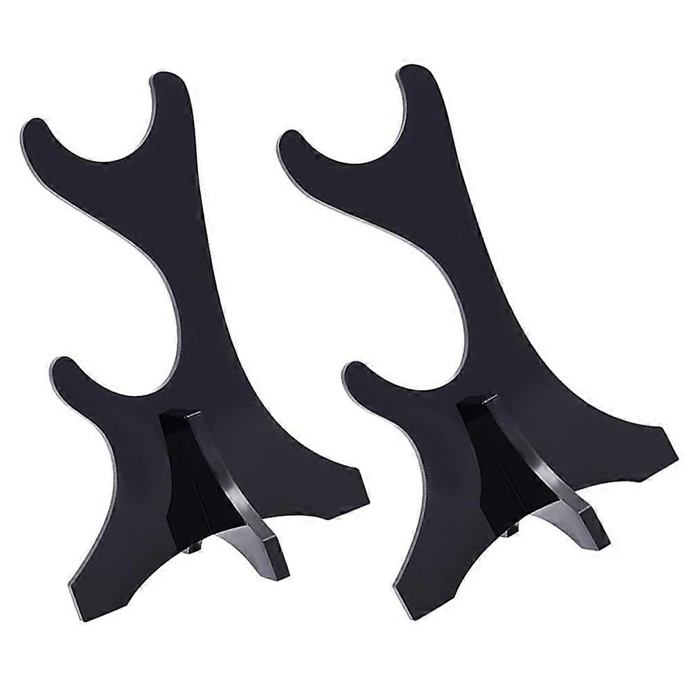 Sword Acrylic Display Stand for Sword Display 8Pcs 2-Tier Black Tabletop Holder