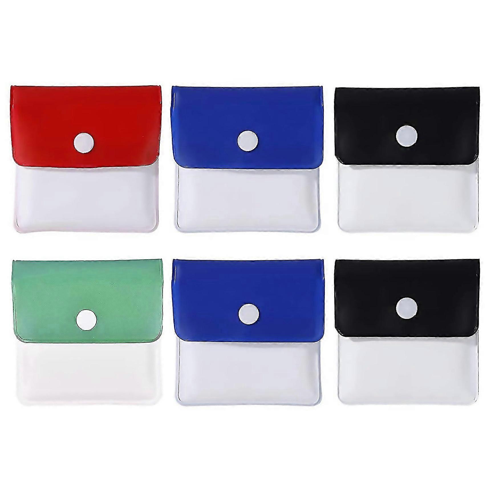 For 6 Pcs Pocket Ashtray Portable Compact Ash Pouchrandom Color