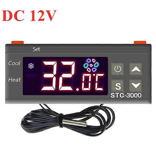 STC-3000 Temperature Controller 12V 24V 220V Digital Thermostat Thermoregulator Microcomputer Temp Control Relay with Sensor