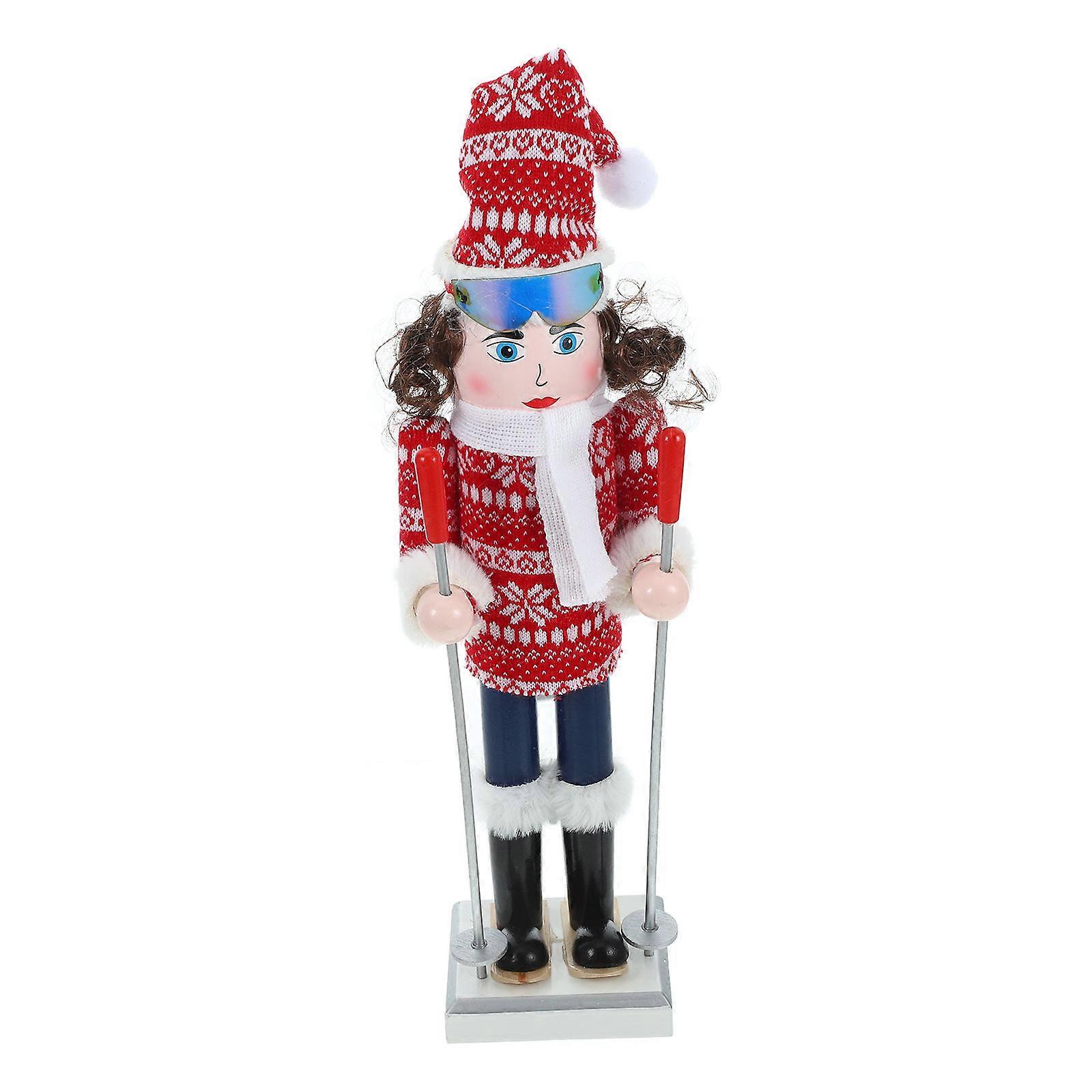 Nutcracker Decor Wooden Nutcracker Ornament for Decoration Use Small Figurine