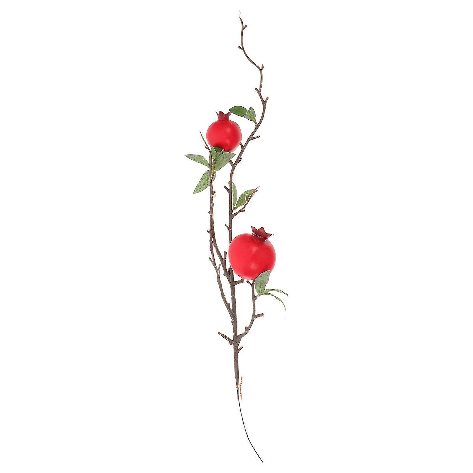 Artificial Pomegranate Branch for Vase Decoration with Lifelike Appearance 1 Piece