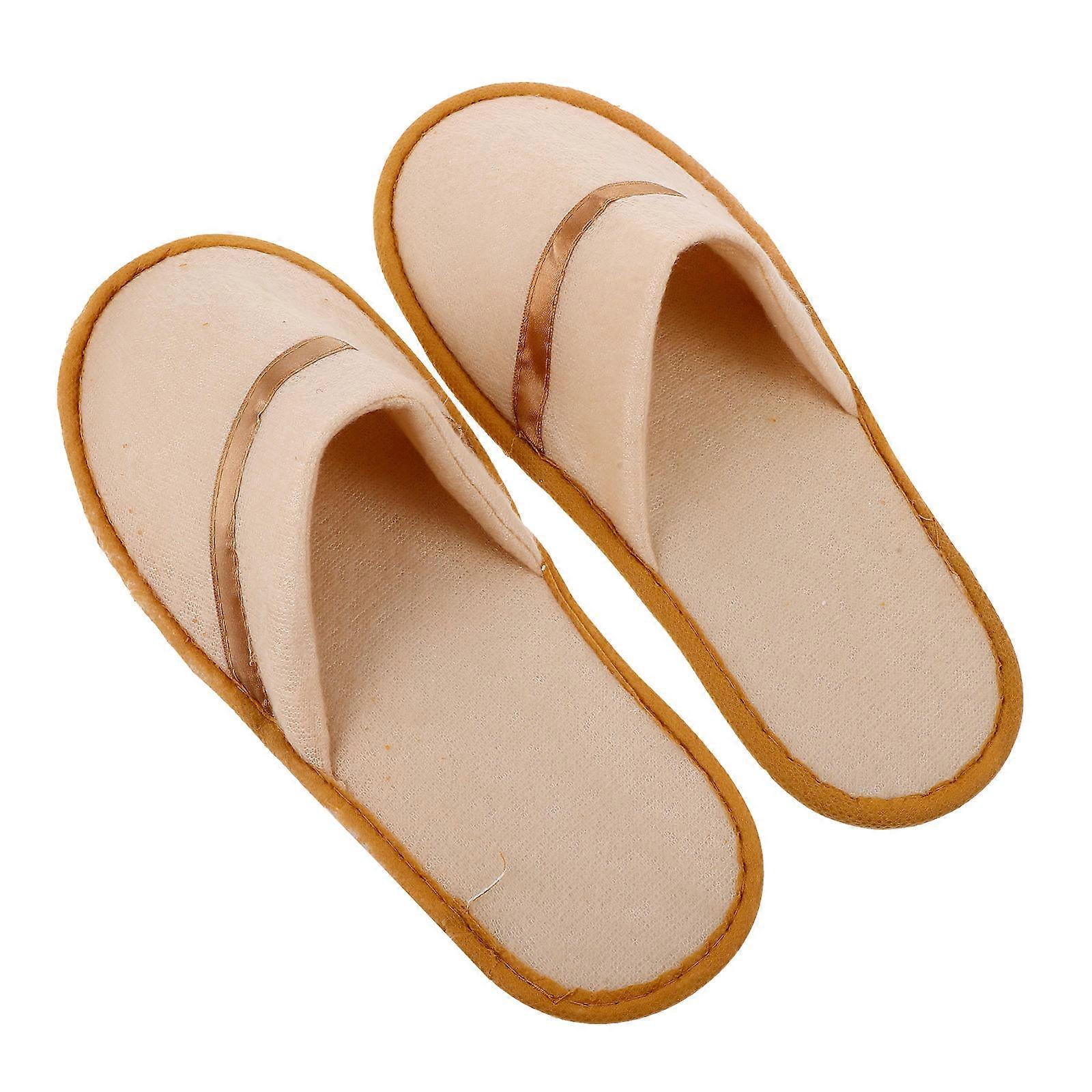 Comfortable Disposable Hotel Slippers with Anti Slip for Guest Use 1Pair