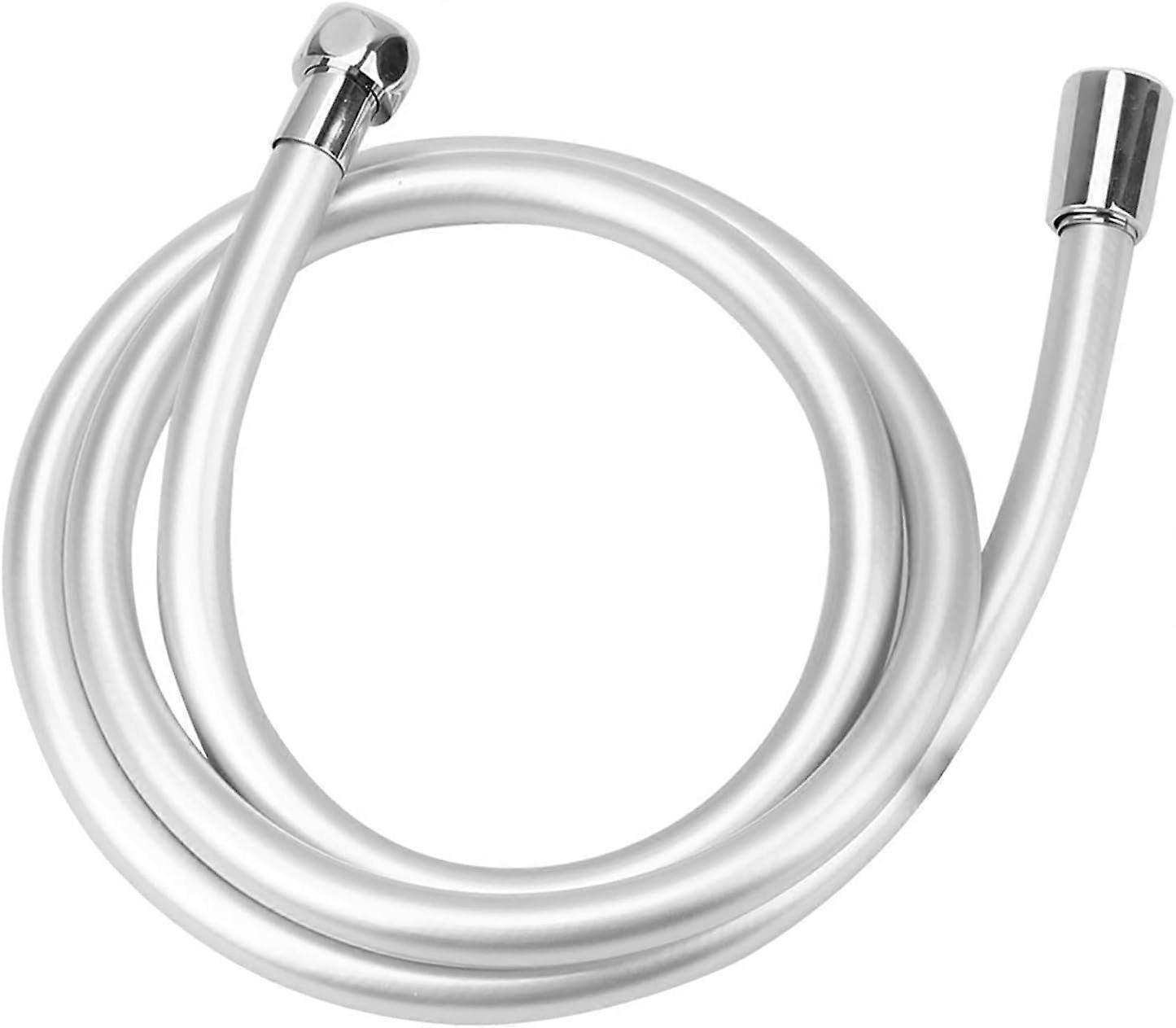 Flexible Handheld Shower Hose High Pressure Anti Winding Shower Hose GI/2 Universal Interface 1.2 1.5 2m Shower Head Hose (Color : Silver, Size : 2m)