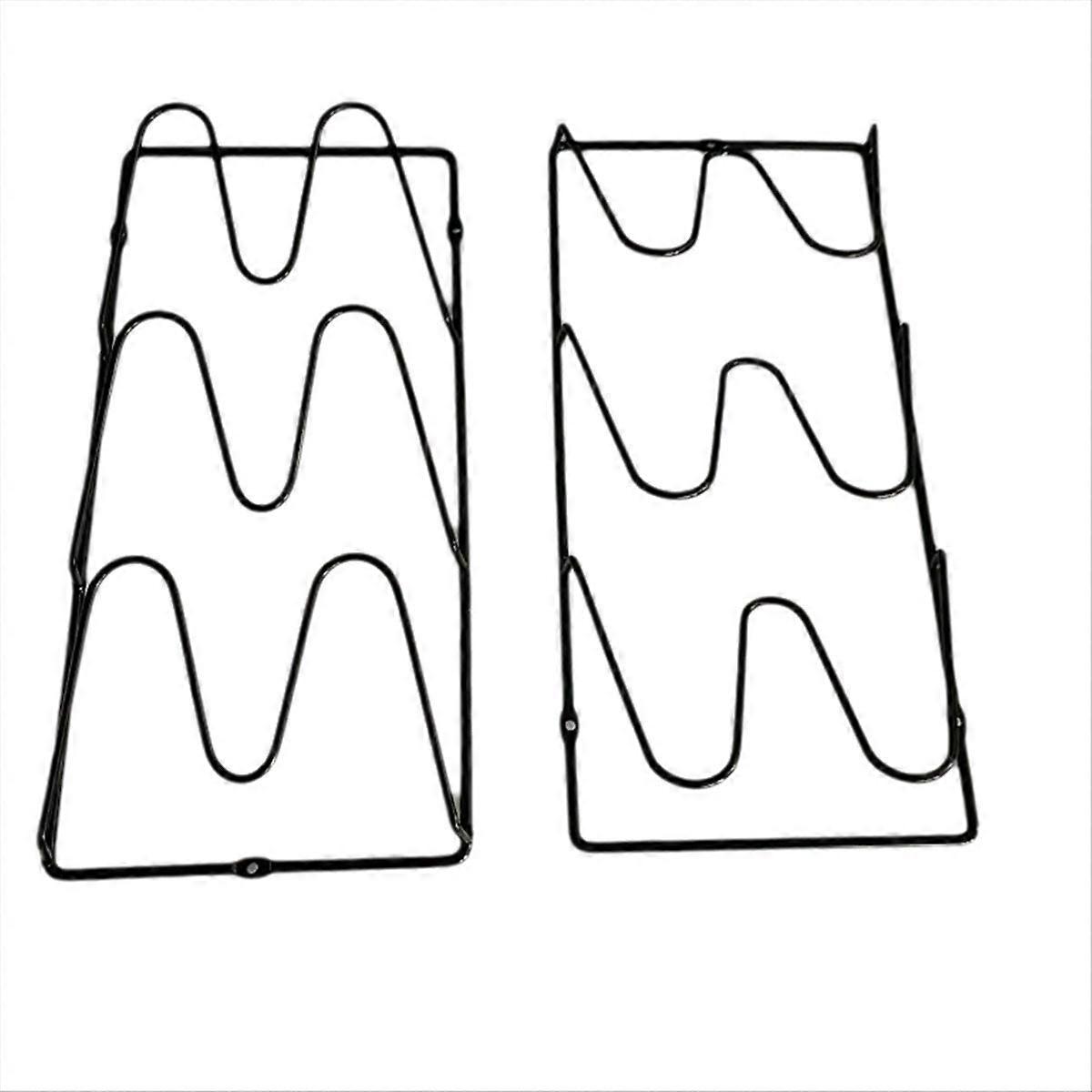 2Pcs Pot Lid Shelf Wall Mounted Kitchen Organizer Rack