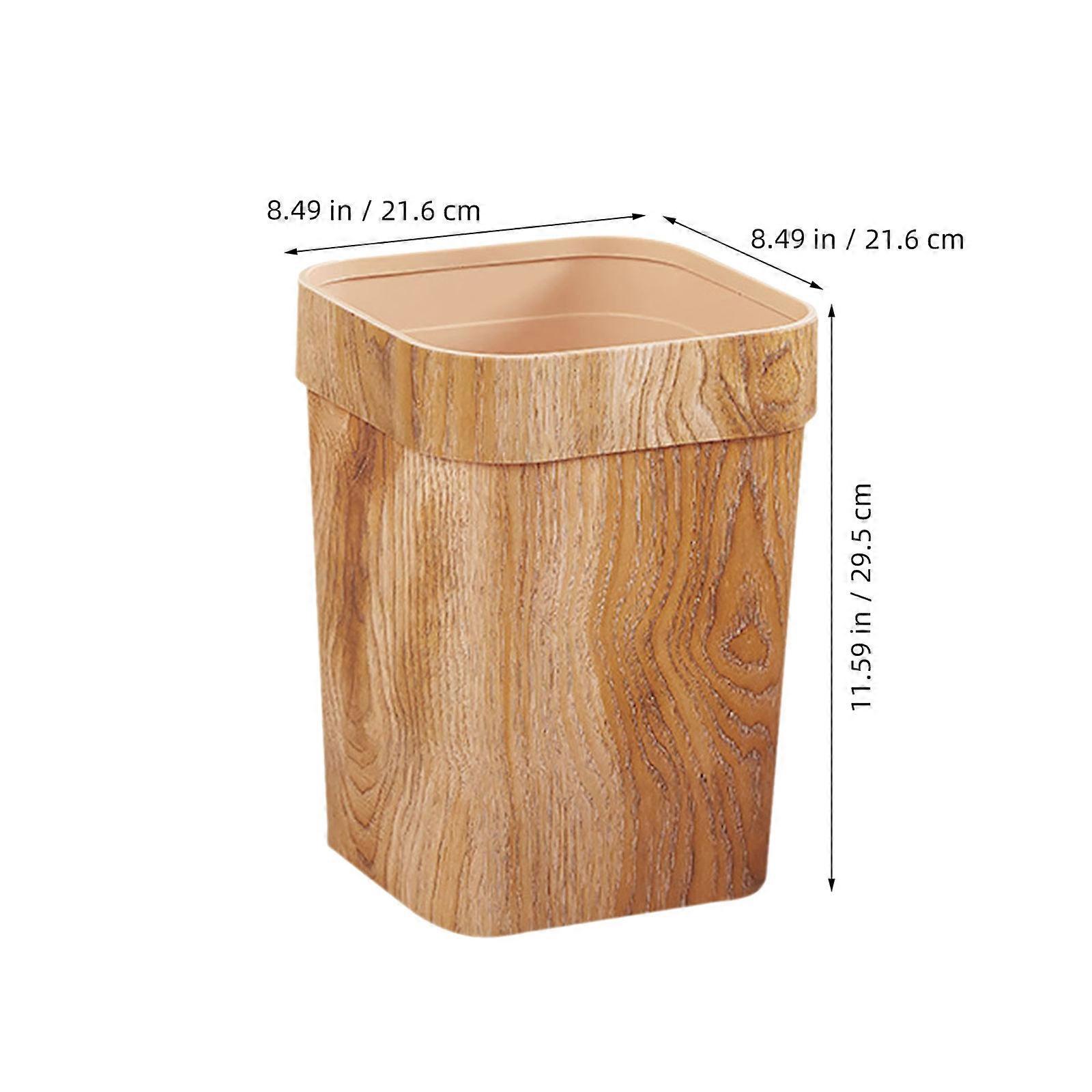 Ξύλινο δοχείο απορριμμάτων σιτηρών Μπάνιο Κάδος χαρτιού υγείας Πλαστικό δοχείο απορριμμάτων υπνοδωματίου