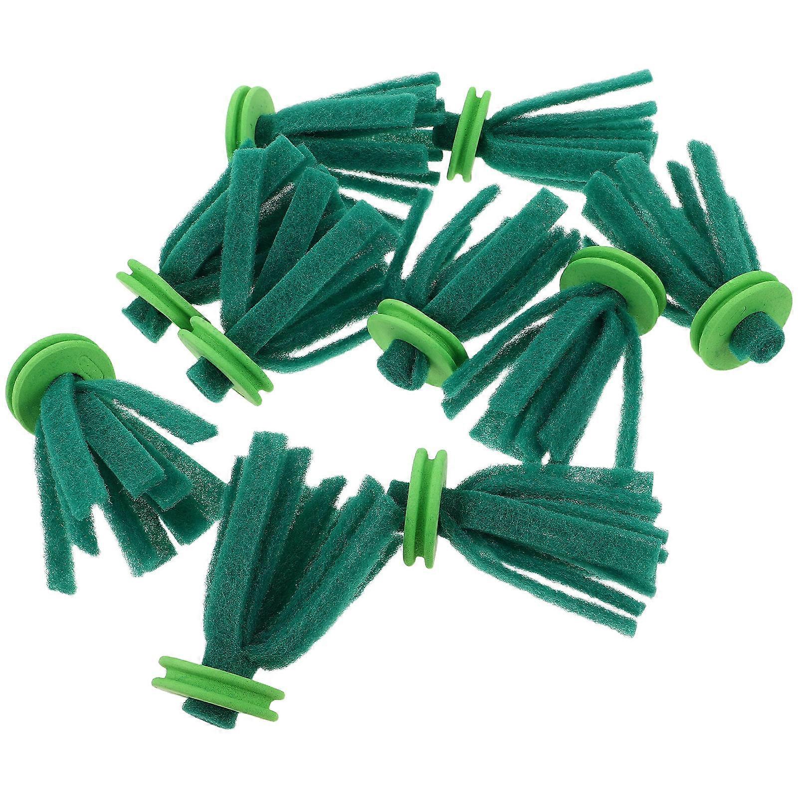 Fish Breeding Mops Fish Spawning Mop for Egg Collection 10Pcs Green