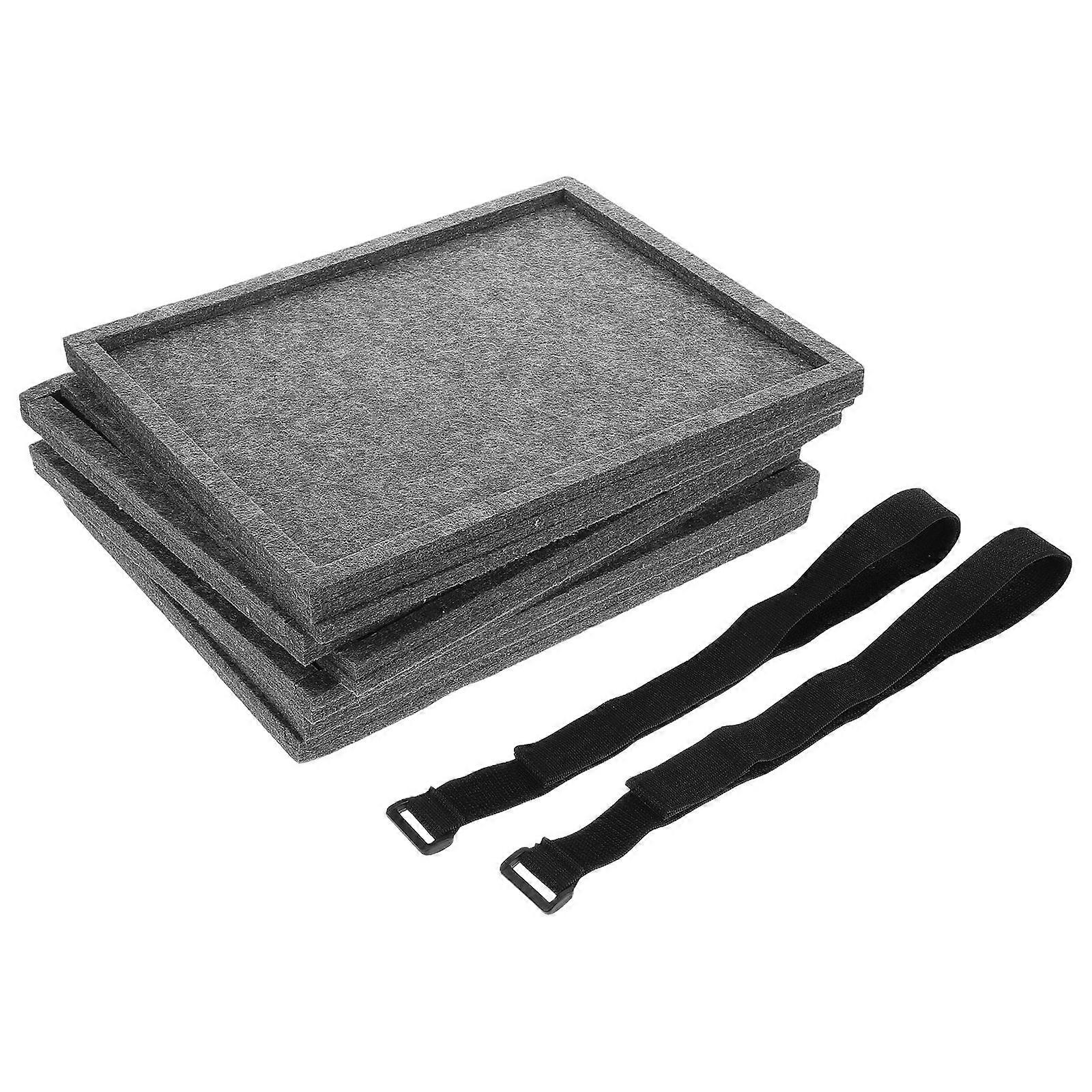 Stackable Puzzle Sorting Trays Felt Puzzle Piece Sorter Trays 6Pcs for Home