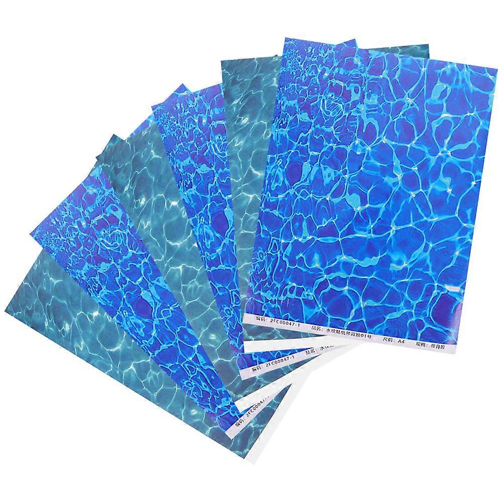 Model River Scenery Ripple Water Sheet for DIY 6Pcs Handcrafted Use