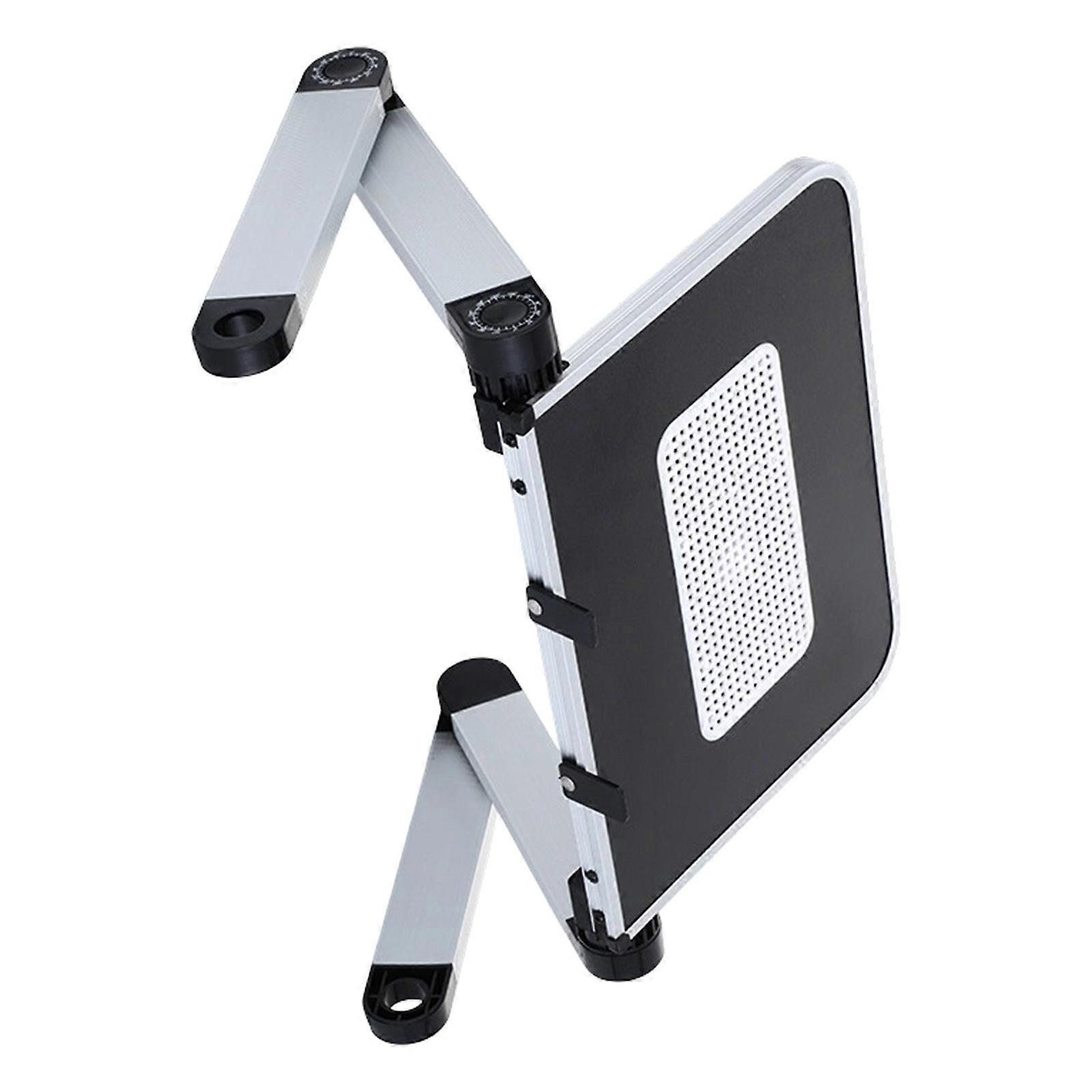 Aluminum Laptop Stand Foldable Adjustable Ergonomic Cooling Vents for Better Postures And Comfort  Black