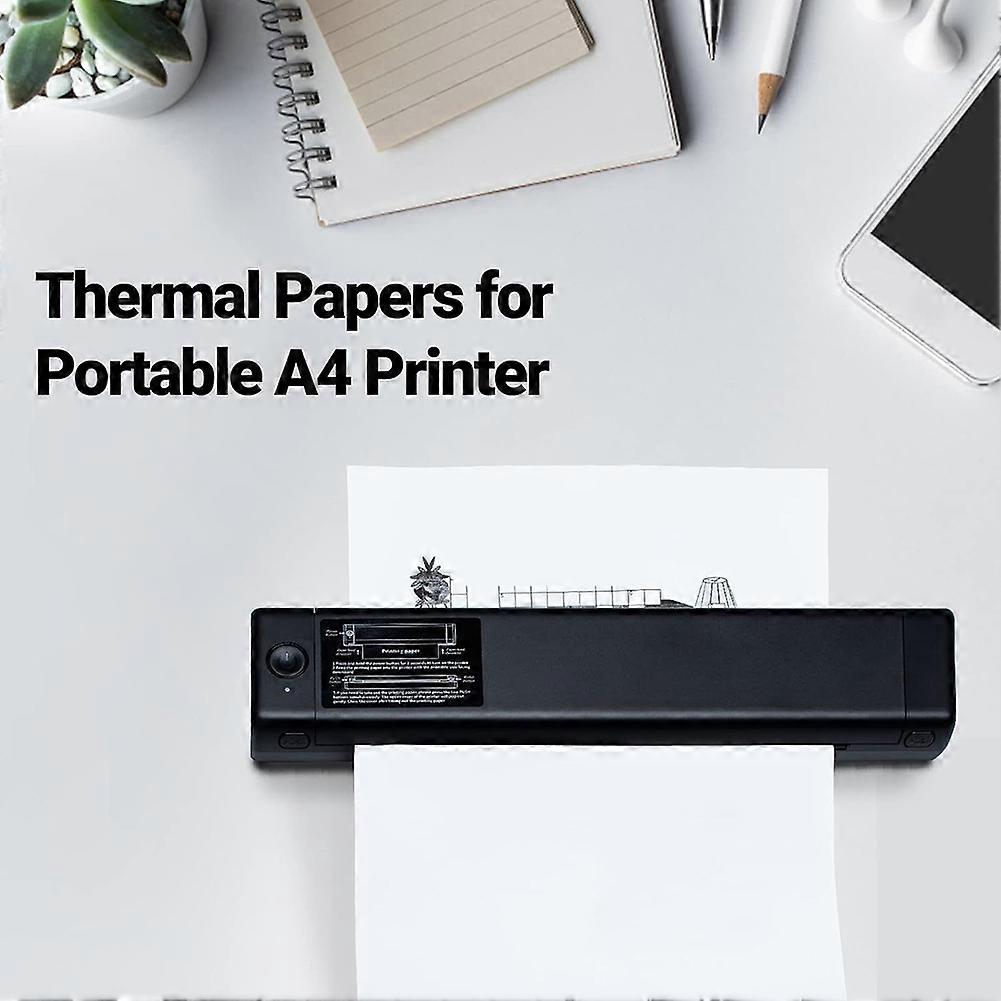 100 Sheets for Phomemo A4 Thermal Paper M08F Printer Quick-Dry Continuous Thermal Paper Documents Study Notes