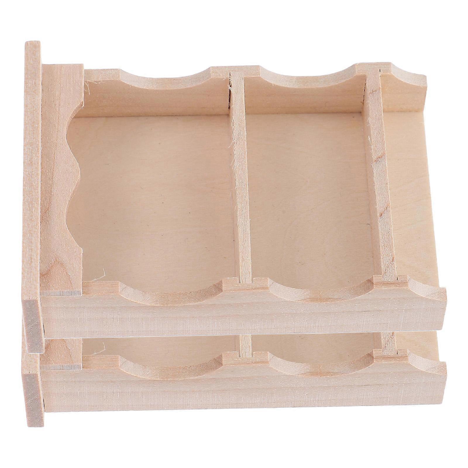 Realistic Dollhouse Mini Wall Cabinet for Decoration 2Pcs