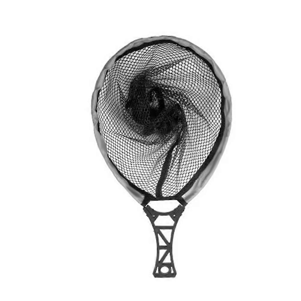 Handle Fly Fishing Hand Net Small Mesh Foldable Landing Net Fishing Lures Net Outdoor Stream Fishing Tools Accessory S