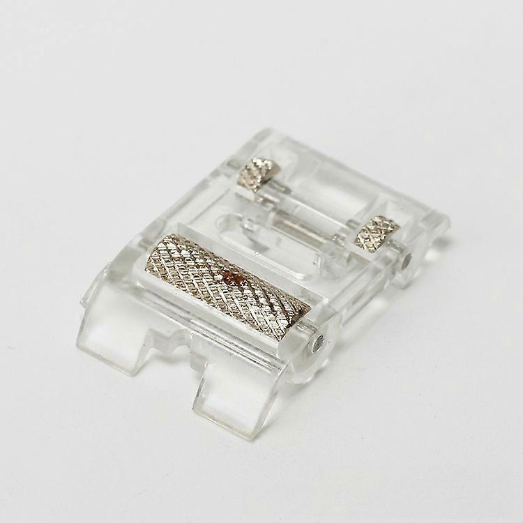 3Pcs Low Shank Roller Presser Foot for Snap Singer Brother Janome Sewing Machine DIY Apparel Sewing Accessories Fabric Leather