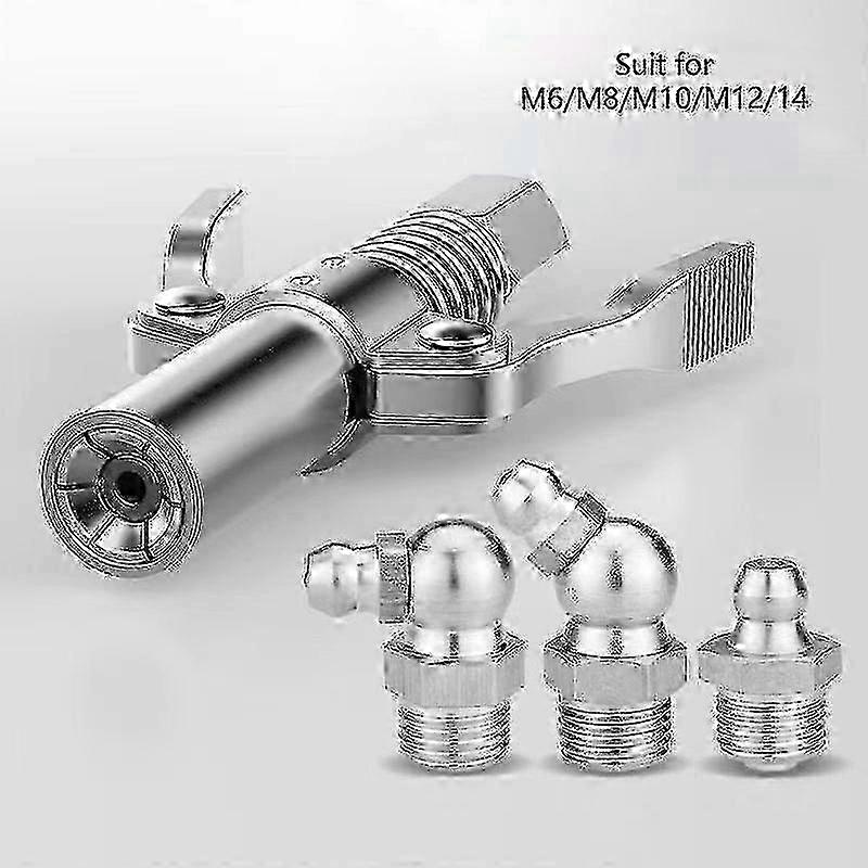 Grease Coupler for 10,000 Psi Systems - 3-Piece Nozzle and Fitting Set