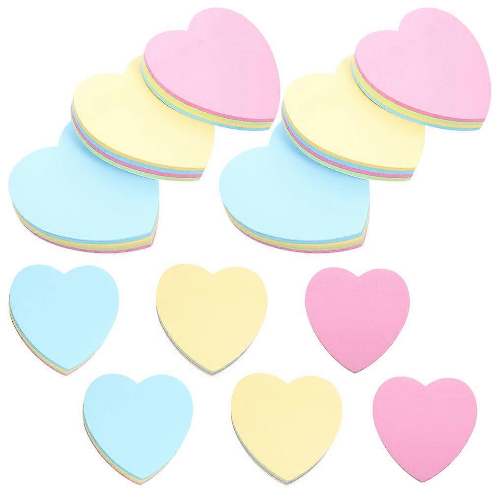 Heart Shaped Self-Adhesive Memo Pads Note Sticker for School Use 36Pcs