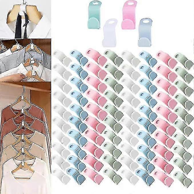 Clothes Hanger Connector Hooks, 80pcs 25-26