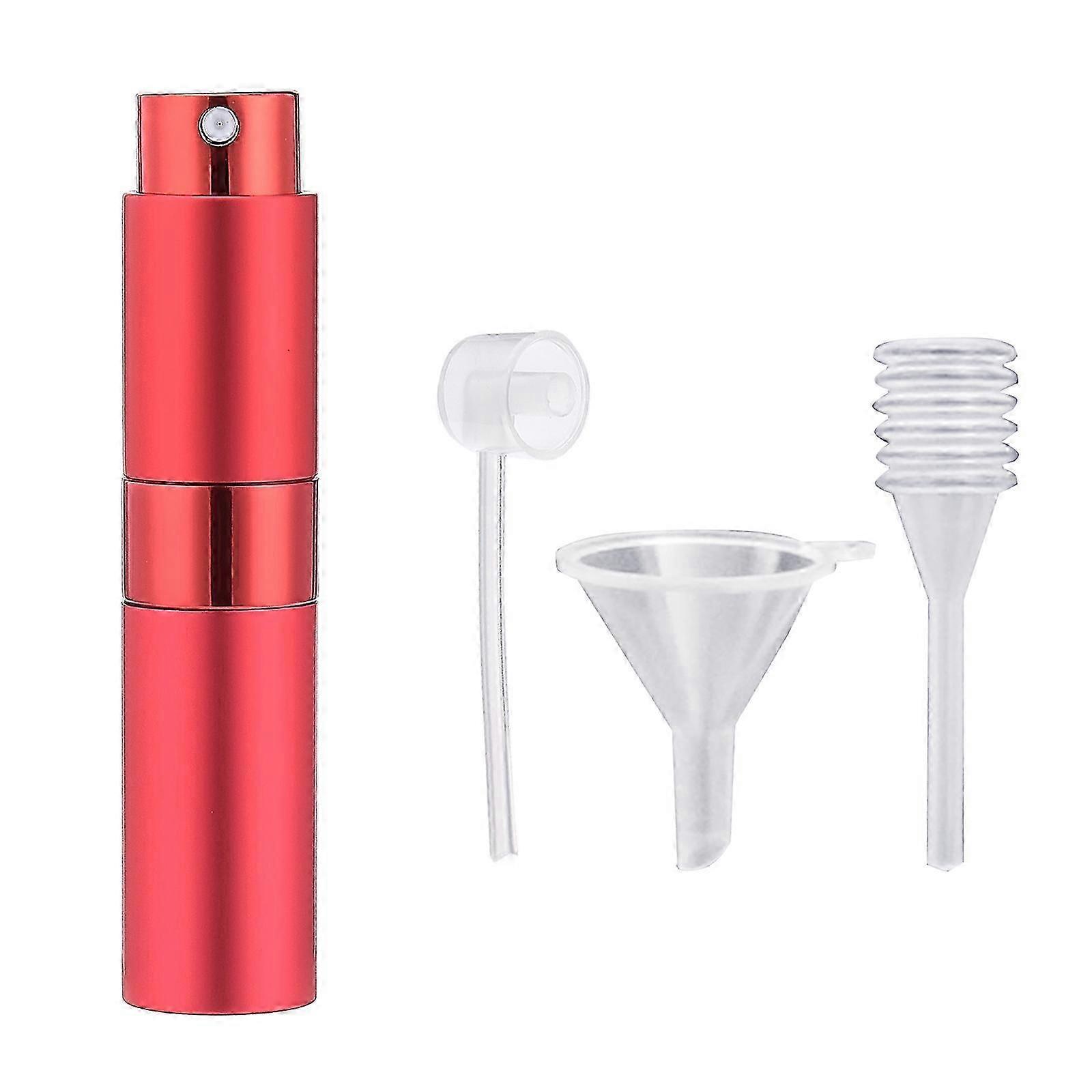 Mini Perfume Bottle Aluminum Atomizer 8ml 8 Colors Black Compact Refillable Durable Sprayer