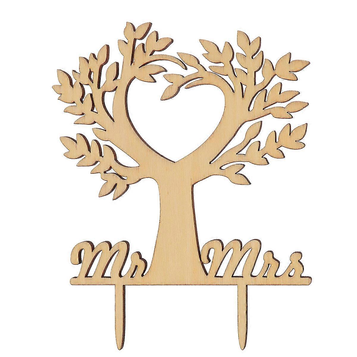 Wood Wedding Cake Decorations Bird Tree for Cake Decoration