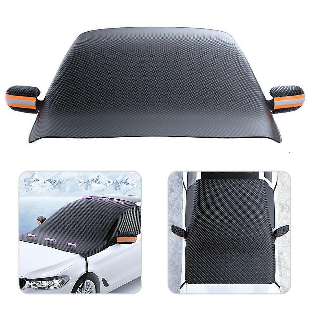Foldable Car Windshield Sun Shade Magnetic Auto Windshield Cover with Reflective Strips