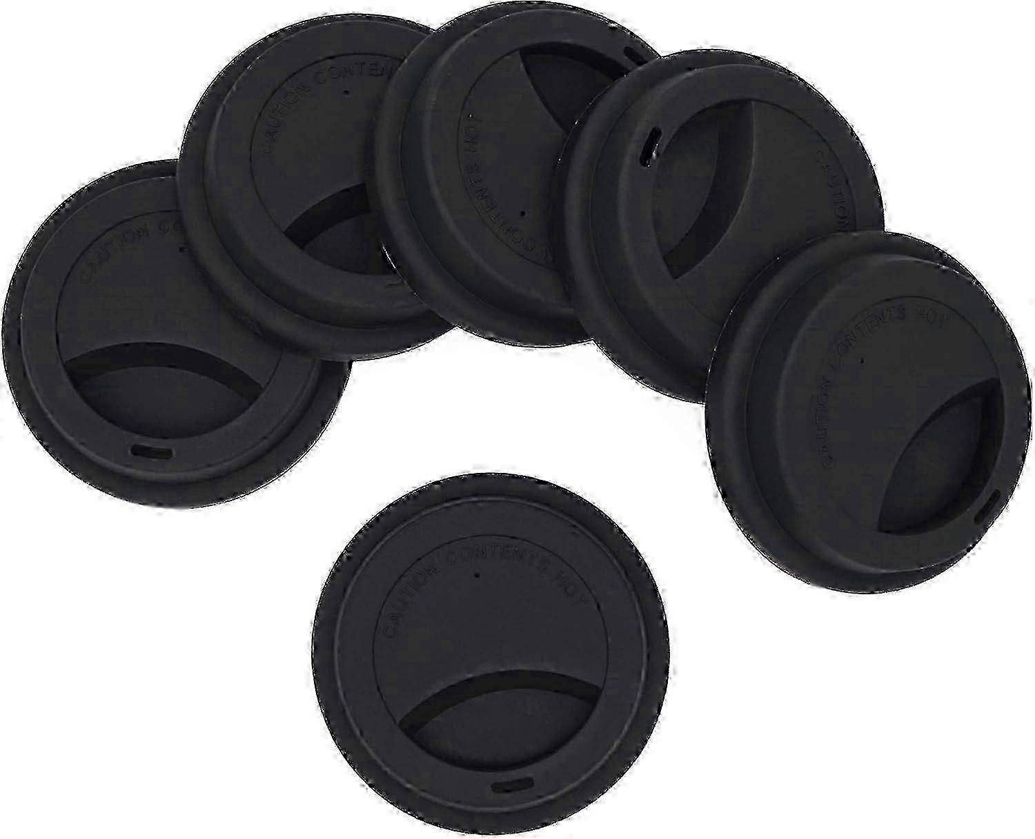 Silicone Drinking Lid for Coffee Cups Spill-Proof Reusable Mug Cover 6 Pack