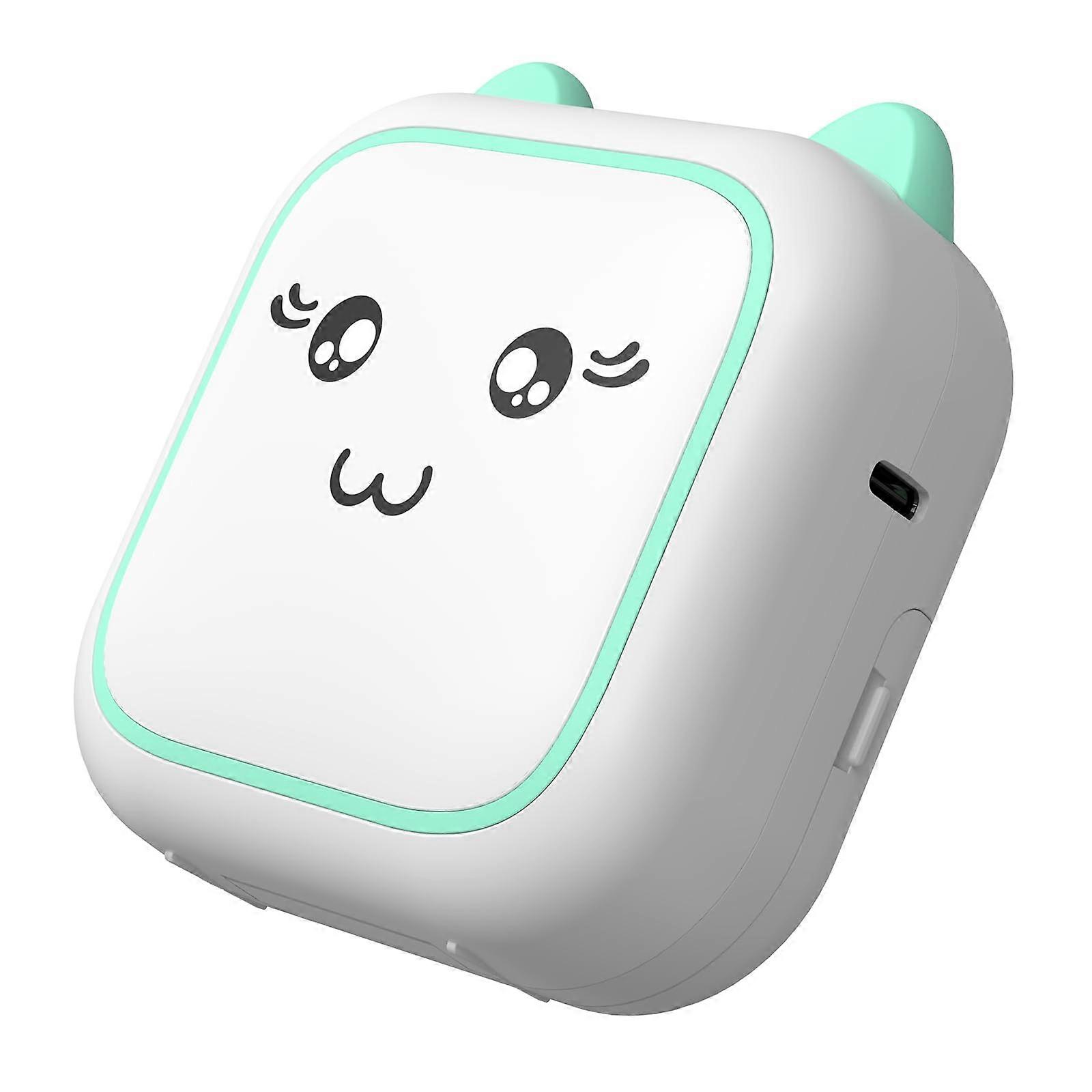 Portable Thermal Printer Bluetooth Wireless Mini Pocket Photo Printer for iOS and Android Green