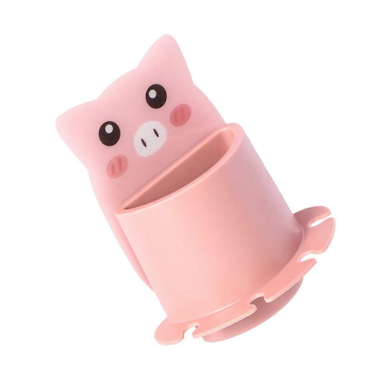 Bathroom Wall Organizer SelfAdhesive Toothbrush Holder Compact Wall Mounted Storage Shelf