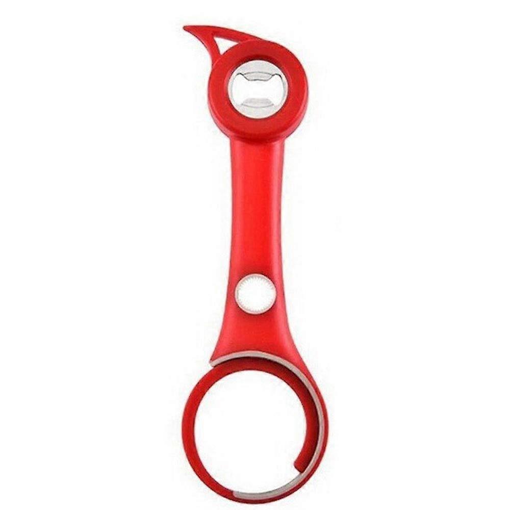 Kitchen Knife Sharpener with MultiFunction Bottle and Can Opener, Safe Ergonomic Grip, Color 1