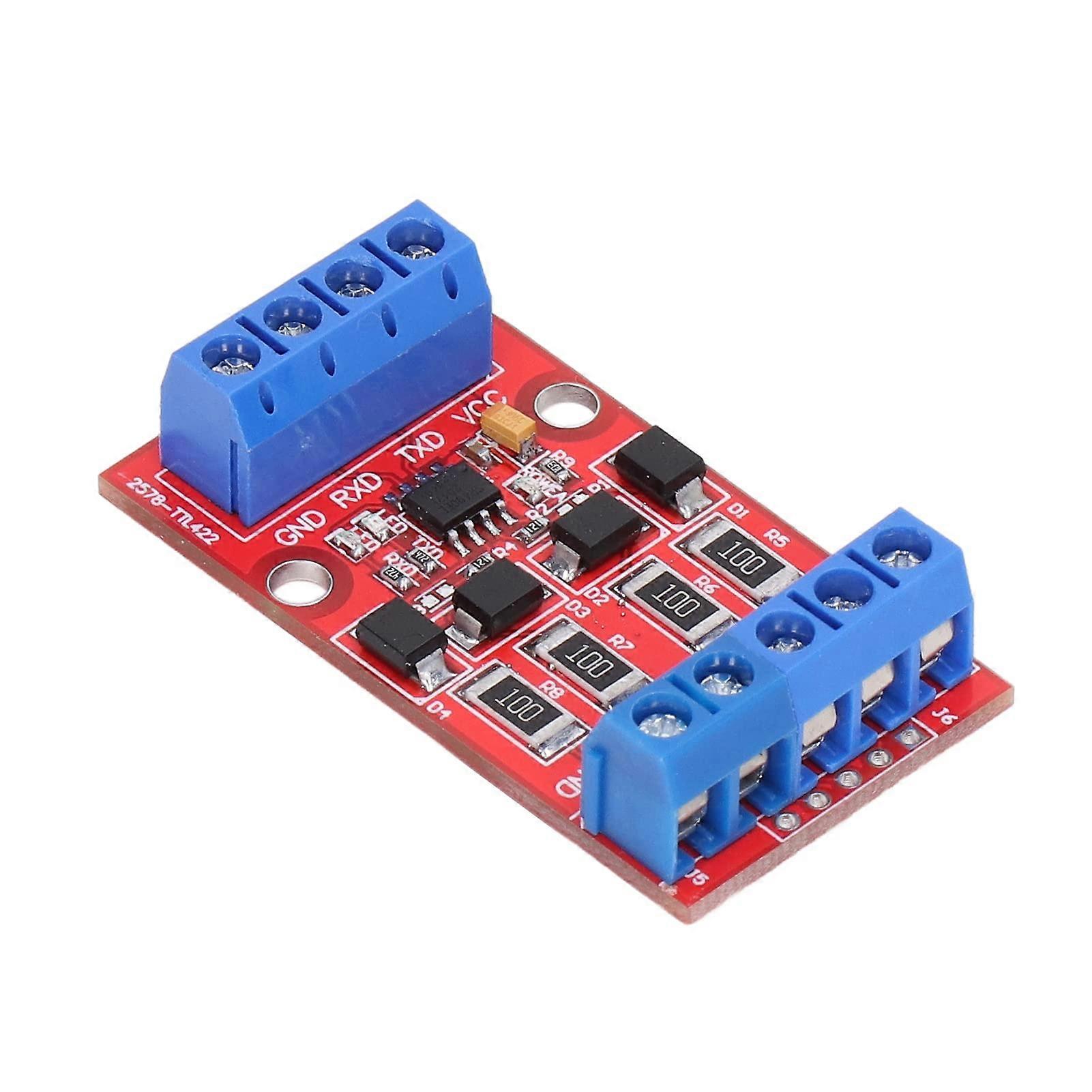 RS422 to TTL Converter Board 5V with Bidirectional UART Level Conversion and OverVoltage Protection