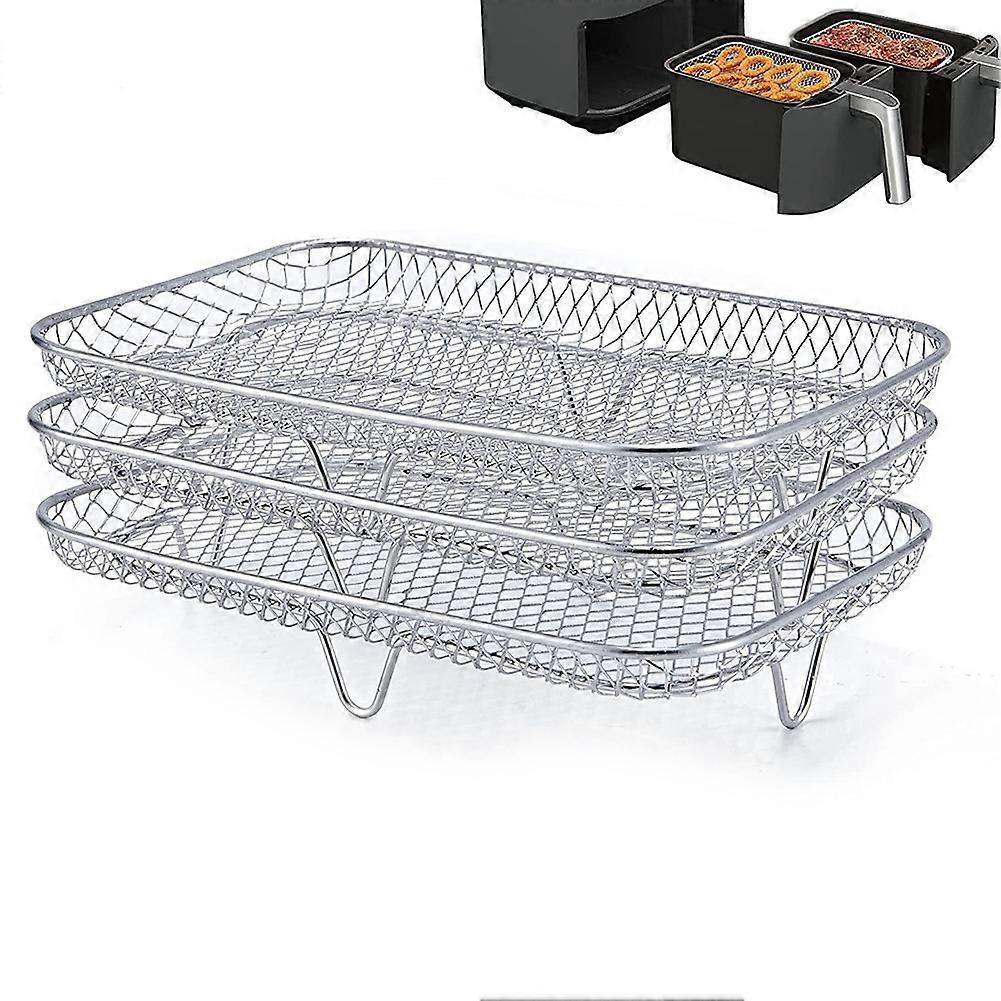 Air Fryer Accessories Three-Layer Steam Rack Stackable Dehydration Rack