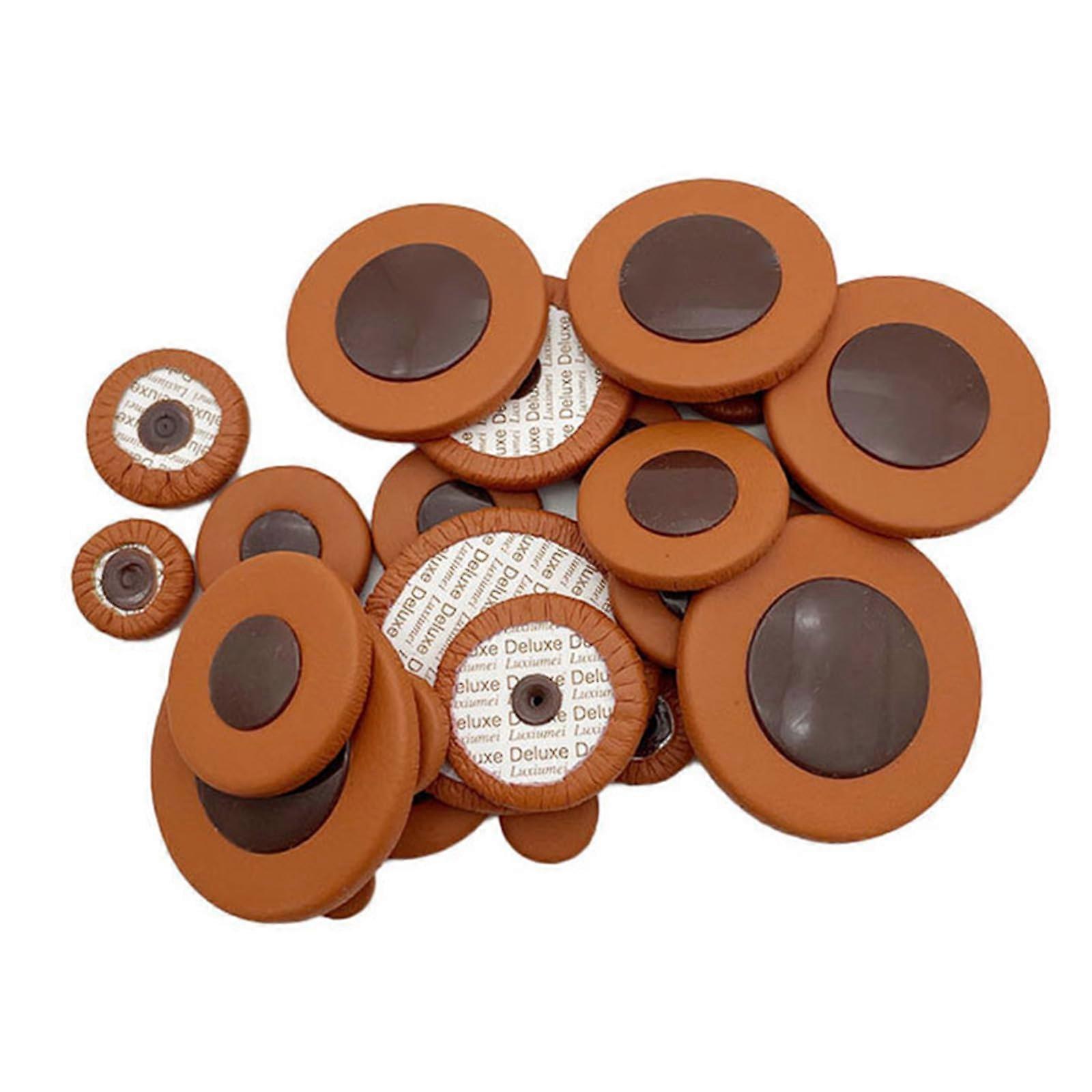 25Pcs Alto Saxophone Leather Pads Set Durable Replacement for Consistent Key Sealing