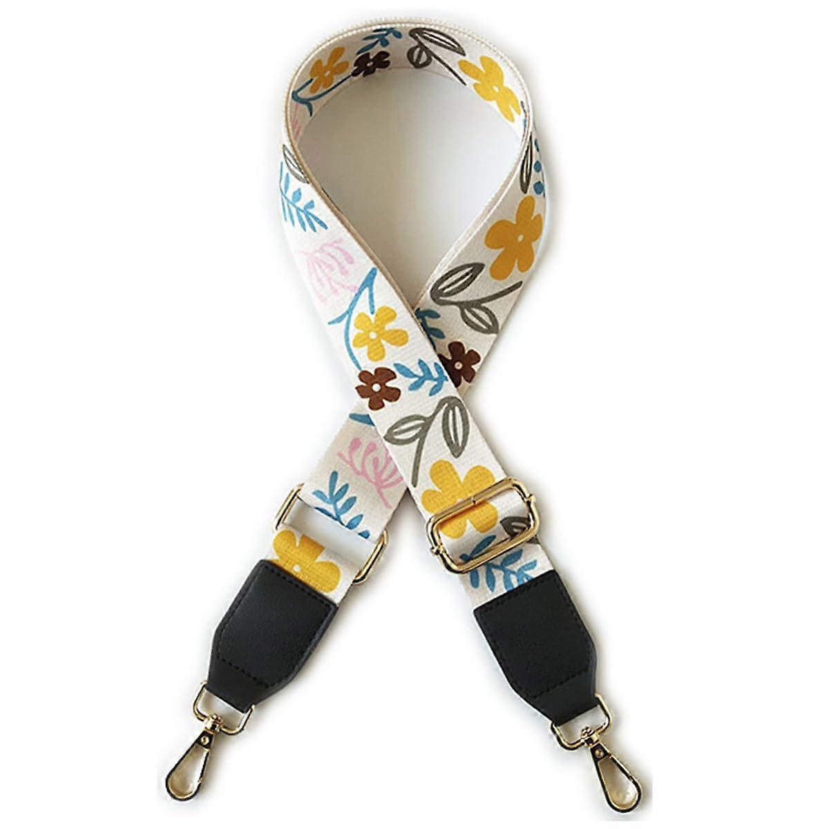 Shoulder Strap Replacement Black Wide Adjustable Crossbody Bag Strap Durable Canvas for Messenger Bag