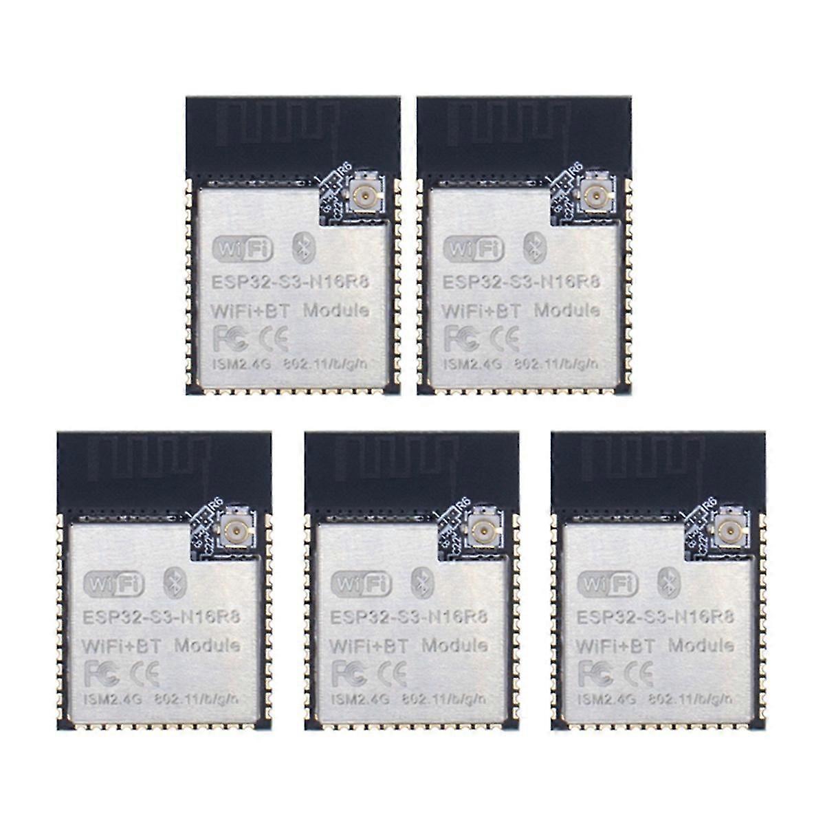 5pcs ESP32-S3-N16R8 Wireless Module ESP32-S3-WROOM-1 Dual-Core WiFi+Bluetooth5.0 Module for IoT Wire