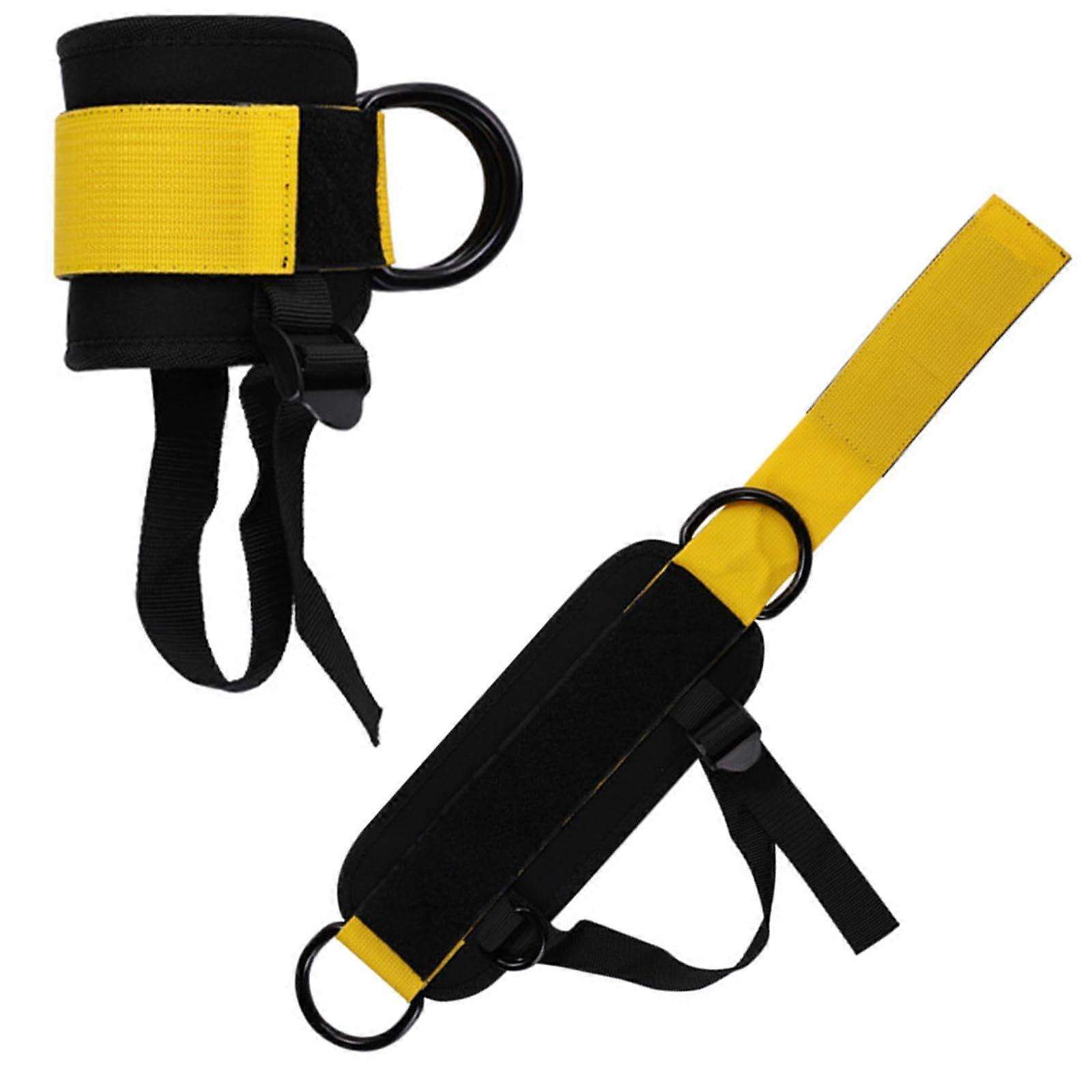 Ankle Straps for Cable Machines with Secure Double D Rings, Adjustable Fit, Padded for Leg Workouts