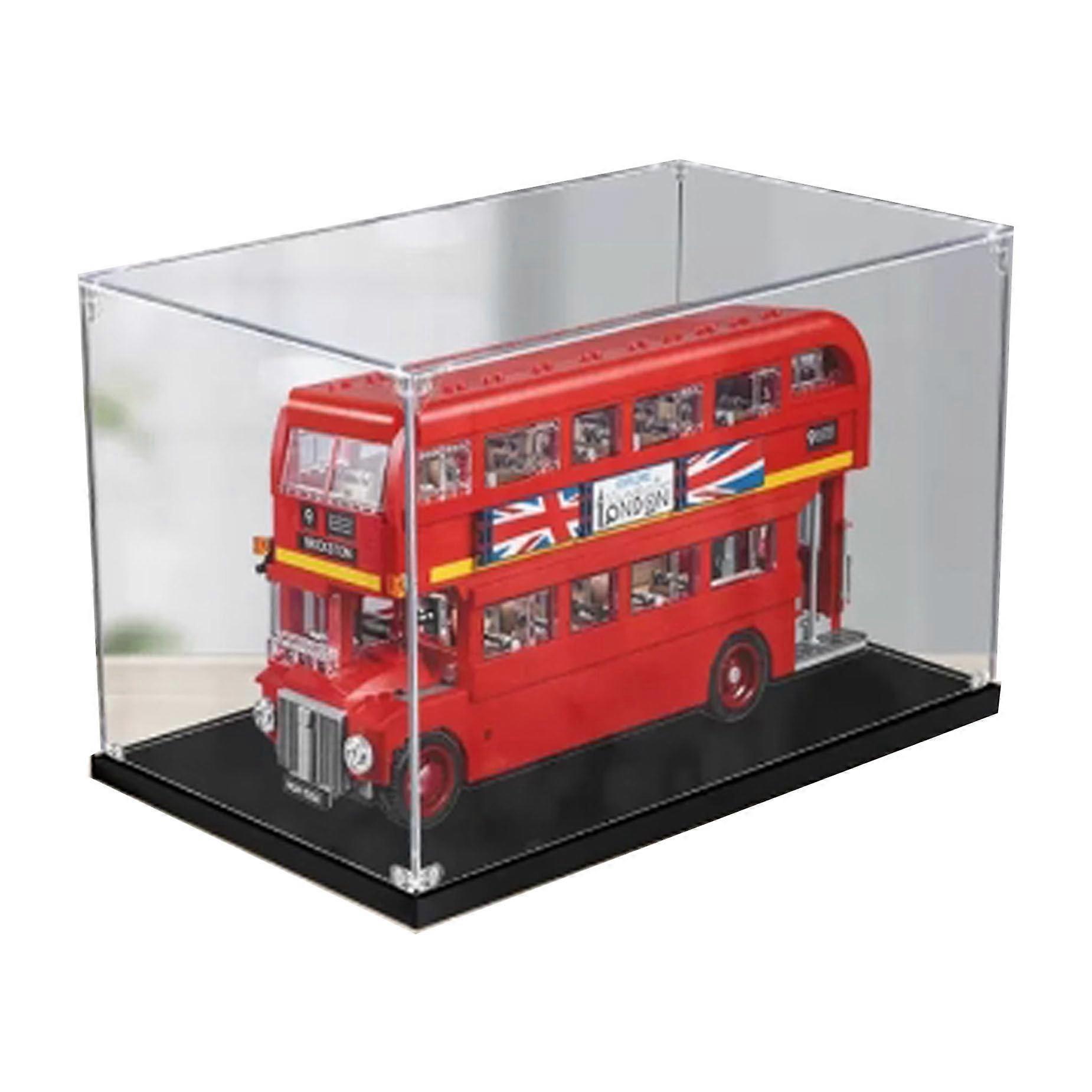 Acrylic Display Case for  10258 London Bus, Clear Dustproof Box with  Transparency 2mm