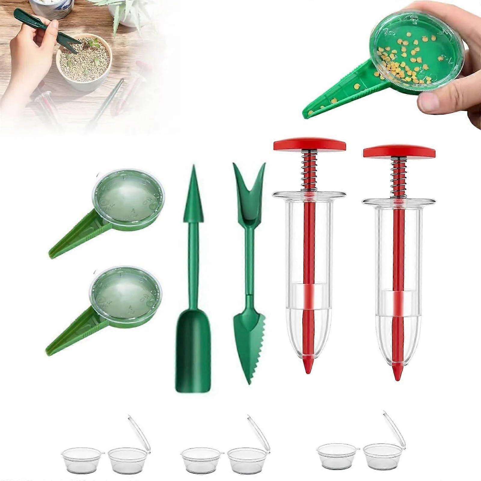 6 PCS Mini Seed Sower and Spreader, Precise Handheld Dispenser for Small and Tiny Seeds Mix3