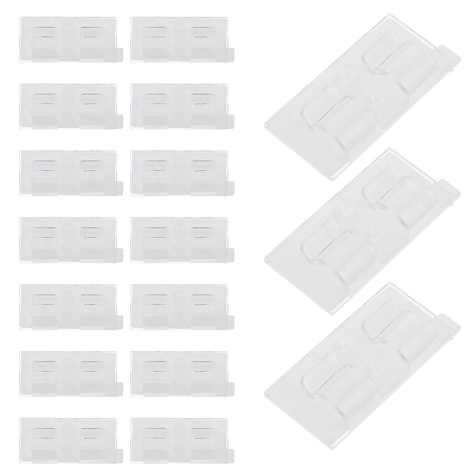 Wire Clips for Cords Transparent Hooks with Waterproof Adhesive 20Pcs