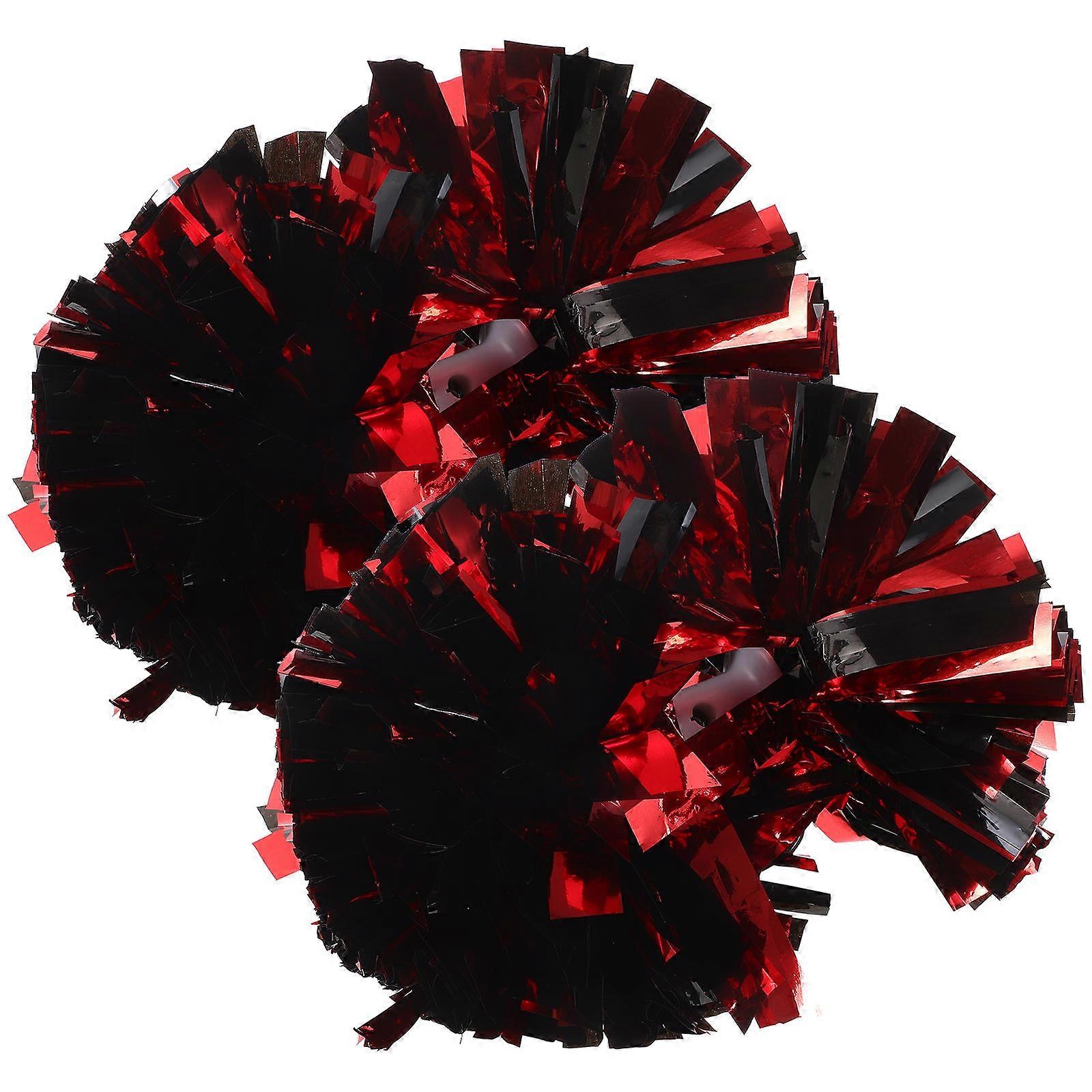 4Pcs Plastic Cheerleading Pom Poms for Dance Use in Assorted Colors