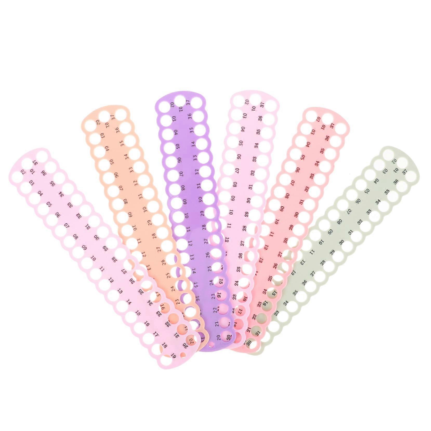 6Pcs MultiHole Embroidery Thread Organizer Plastic Cross Stitch Floss Holder for Crafting