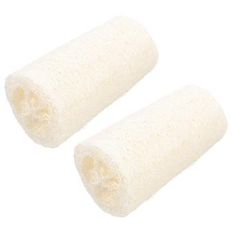 Jouet à mâcher en luffa beige pour hamster, lot de 2, résistant.
