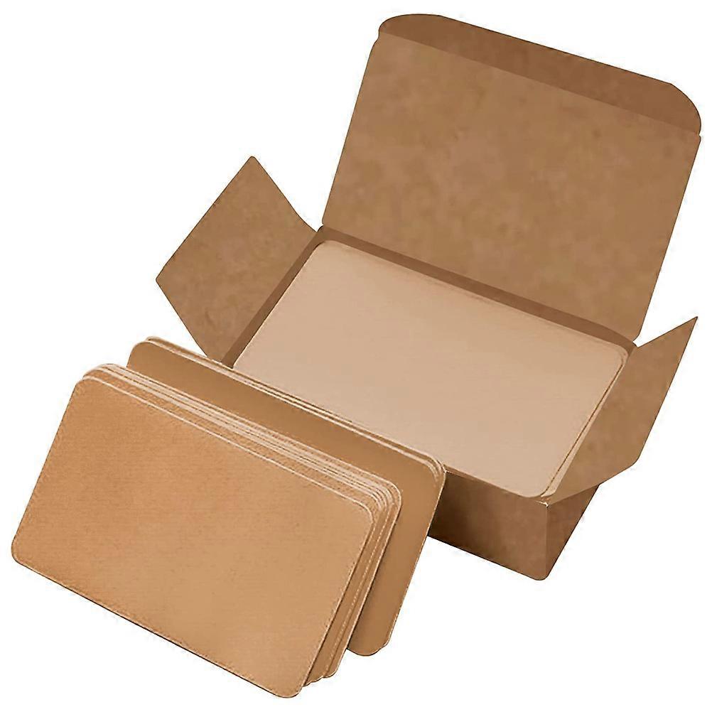 Blank Kraft Paper Cards Flash Cards for Studying 600Pcs Set