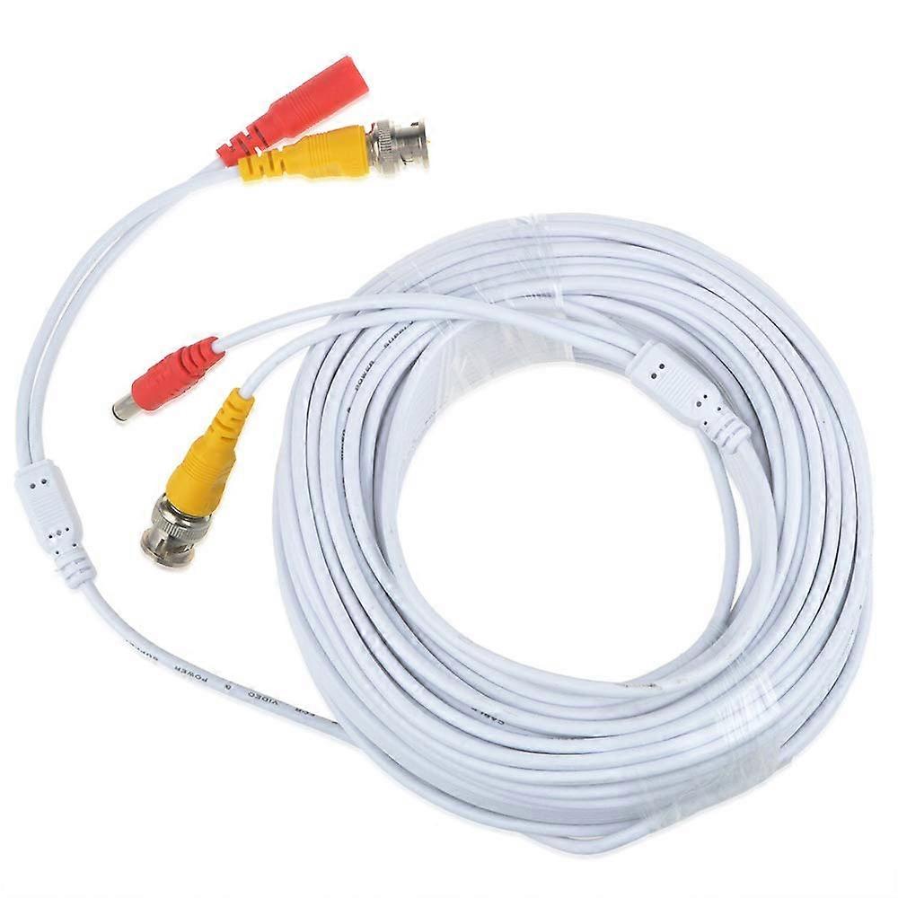 100ft White BNC Security Camera Extension Cable for Lorex HD Bullet Camera System