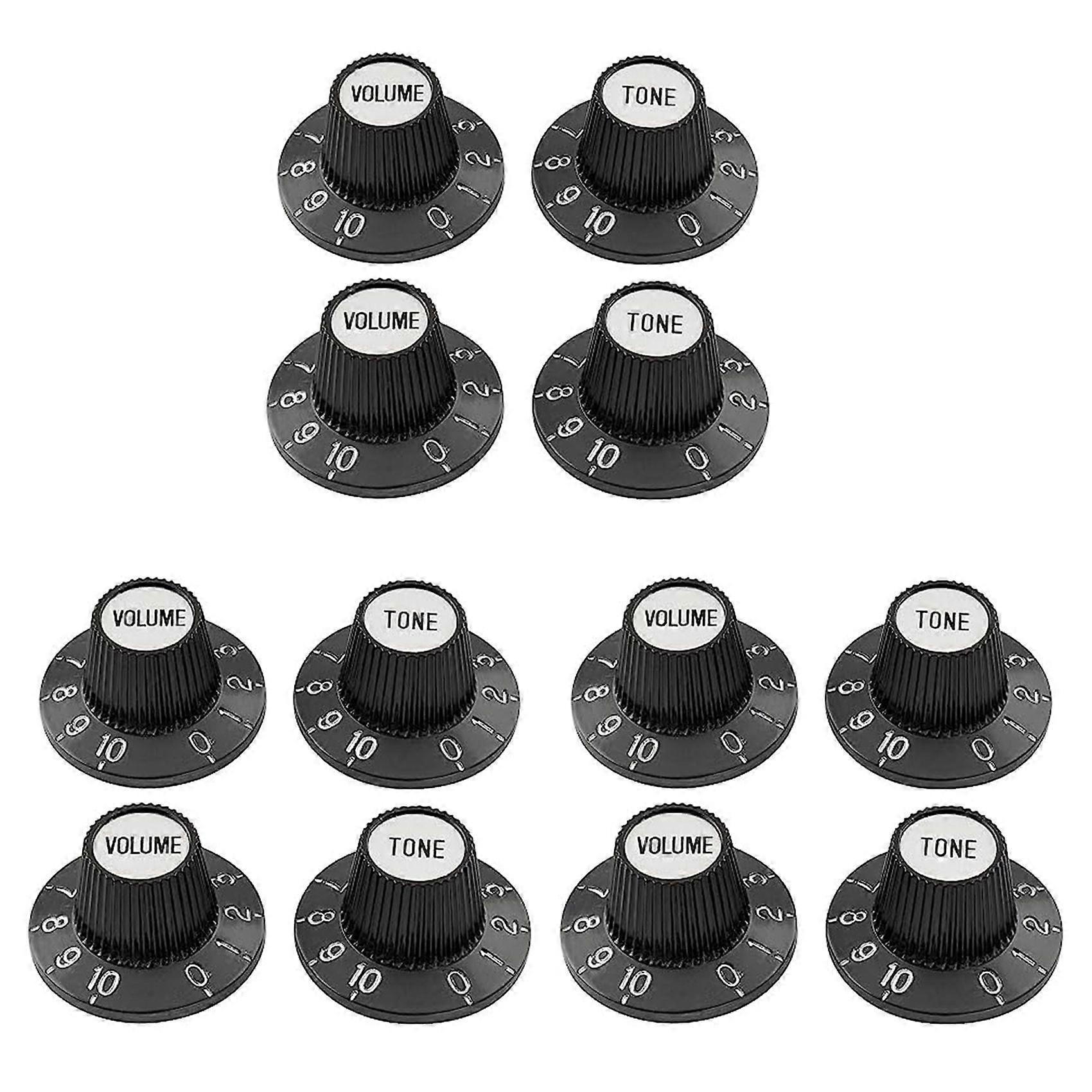 12X Witch Hat Knobs Top Hat Knobs Tone Volume Control Knobs for Electric Guitar Bass Amplifier Effect Pedal