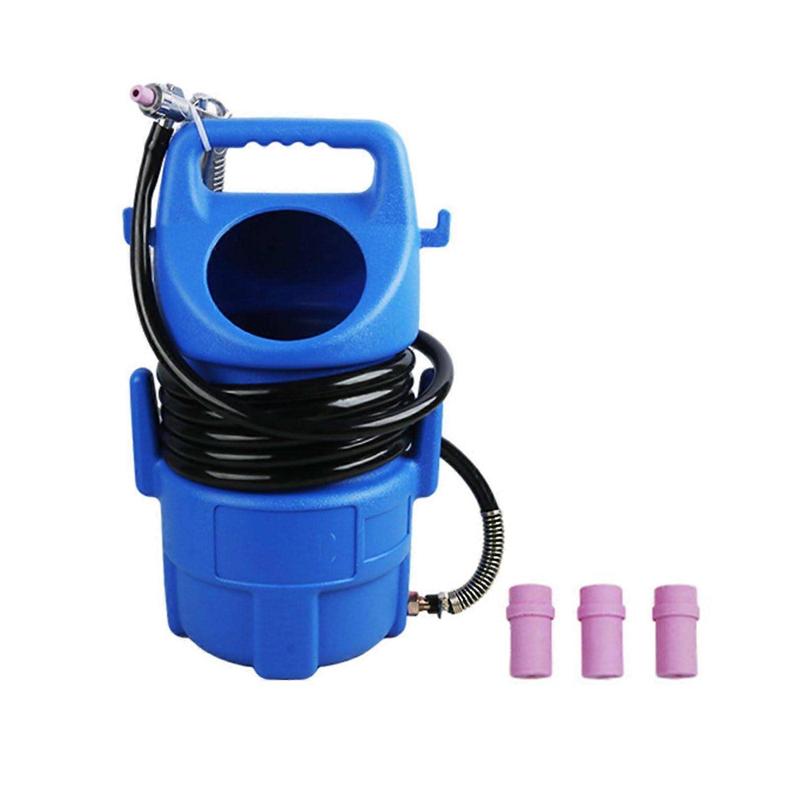 Handheld Pneumatic Sandblaster with Interchangeable Nozzles for Quick Rust Removal and Paint Stripping