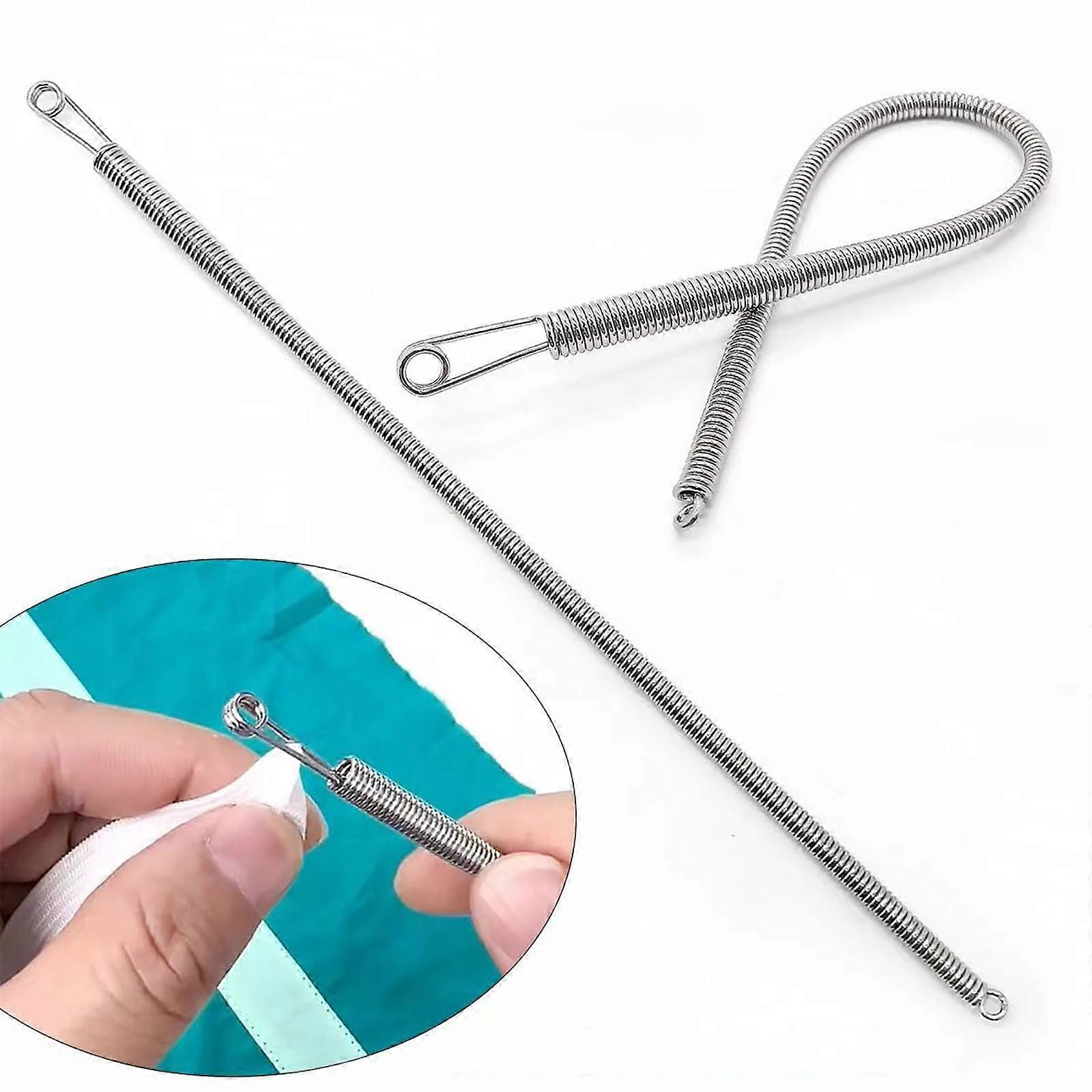1pcs Spring Loop Threader, Bendable Multi-Purpose Cord Threading Tool for Eyelets, Elastic and Lace