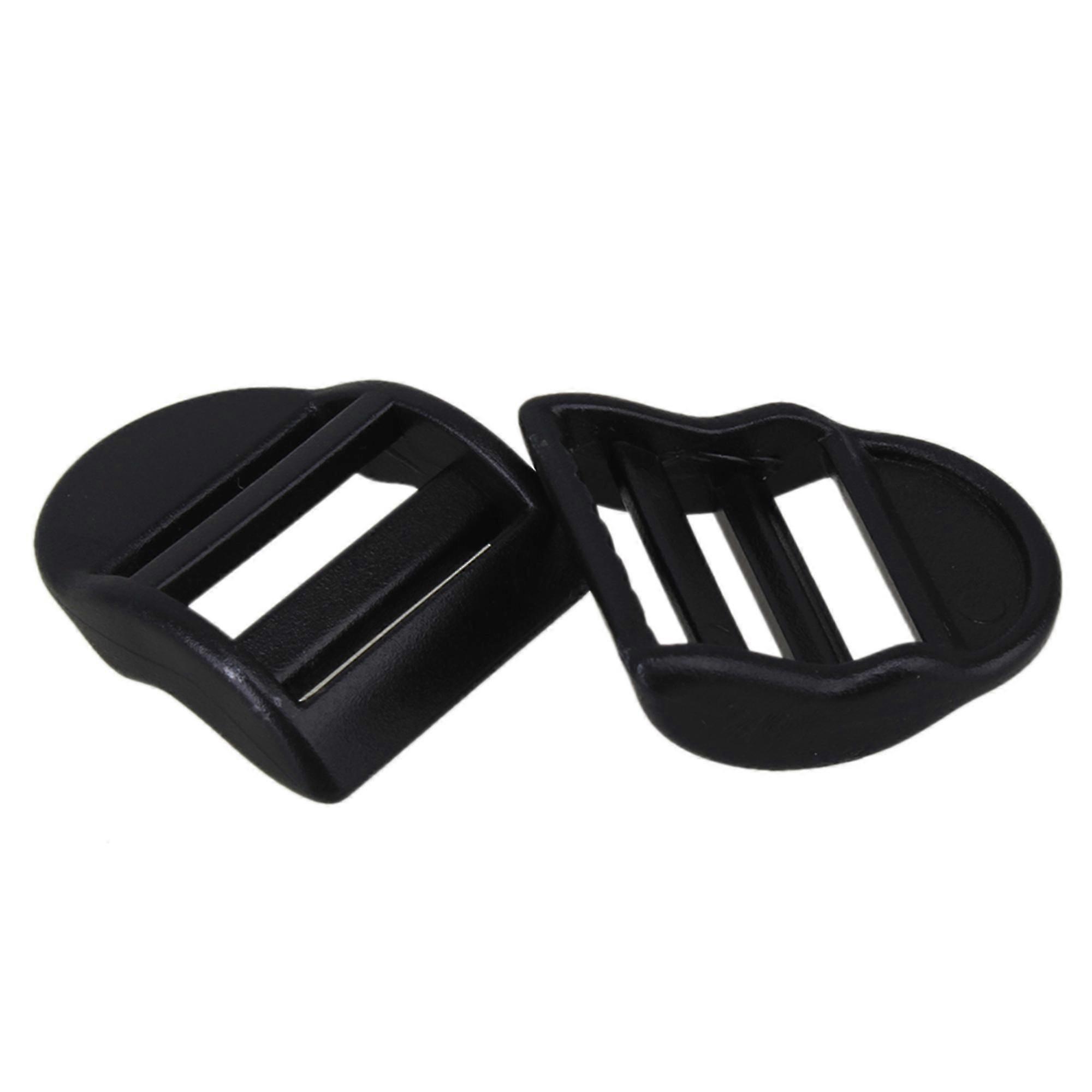 20pcs 20mm Black Plastic Heavy Duty Ladder Lock Buckle Strap Adjuster