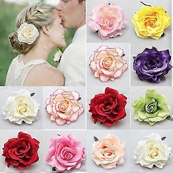 Süße große Rosenblüte, gelbe Haarspange für die Hochzeit, Brauthaarspange, Haarnadel, Brosche, Anstecknadel, für Damen, Hochzeit, Braut, Hochzeit, Haarspange, Haarnadel, Brosche, Anstecknadel