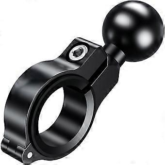 Base di montaggio per manubrio in alluminio con sfera in TPU da 1" per binari da 0,5"-1,26", compatibile con braccio a doppia presa a sfera RAM B-Size da 1".