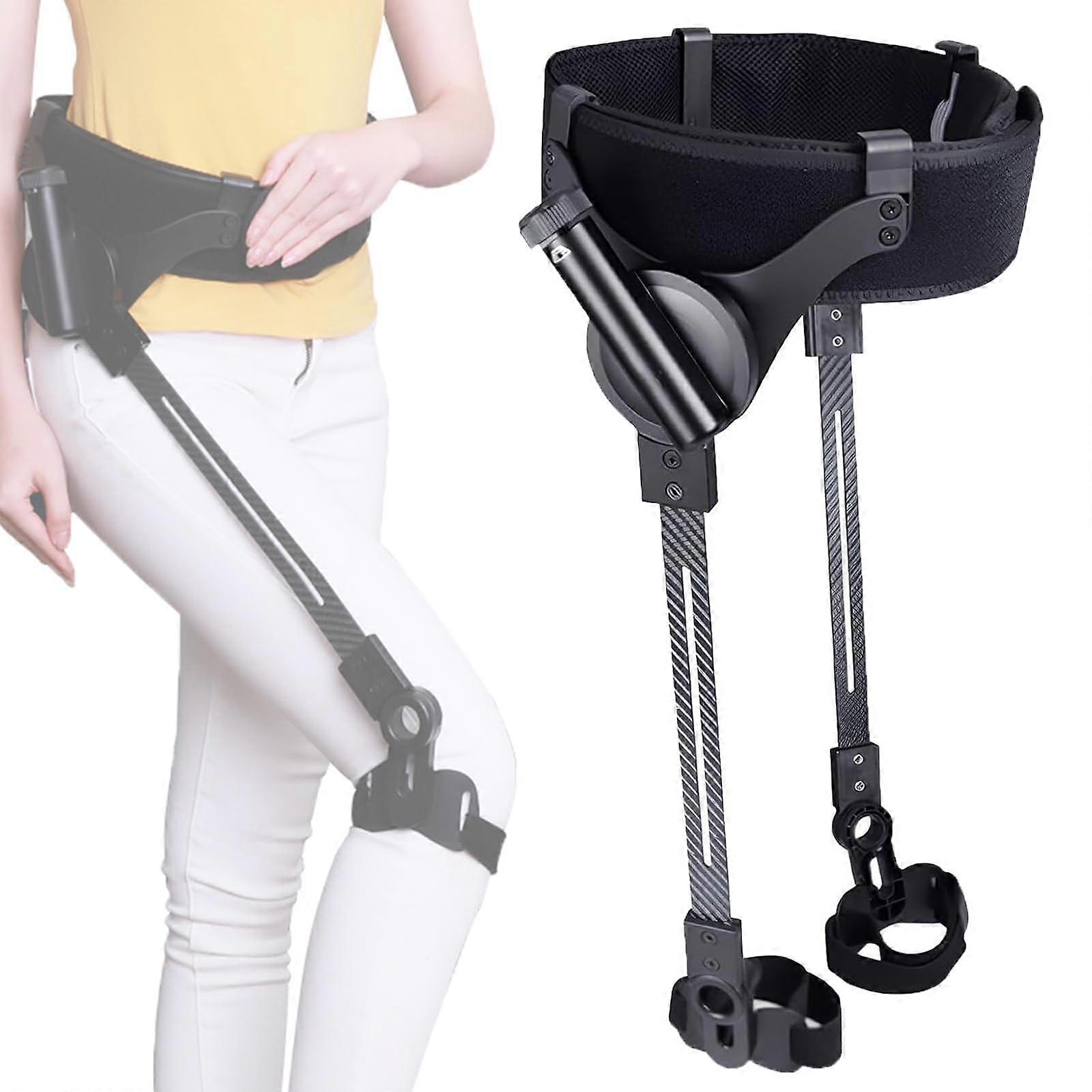 Exoskeleton Walking Aid for Elderly Mobility, DualLeg Support Device, Adjustable Lightweight Design
