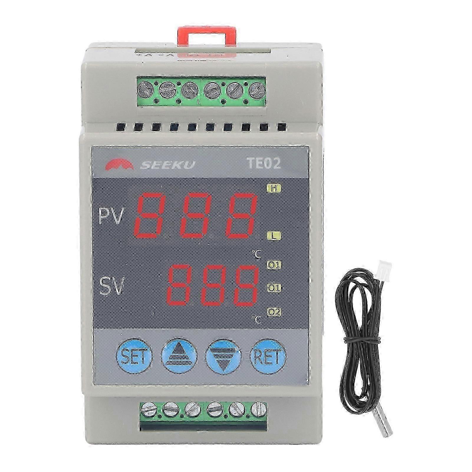 Temperature Controller Digital Temp Control Switch 50~120 24V DC for Heating Cooling,zx